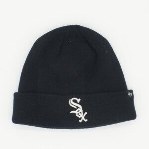 BLACK WHITE SOX BEANIE